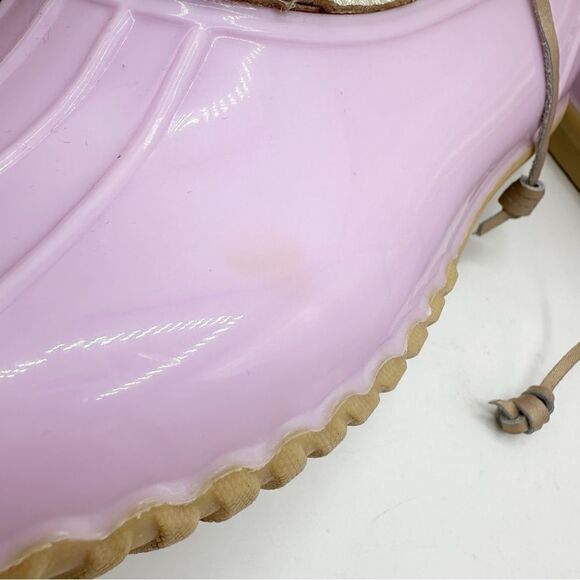 Jack Rogers Waterproof Chloe Lavender and Metallic Gold Duck Rain Boots Sz 11‎ - Picture 10 of 16